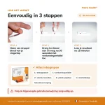 Patris Health Coeliakie Zelftest – gebruik in drie stappen
