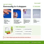 Gebruiksinstructies in 4 stappen voor de Patris Health CRP Zelftest