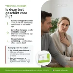 Infographic voor wie de Patris Health CRP Zelftest geschikt is