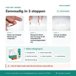 patris-health-allergie-zelftest-gebruik-3-stappen Gebruiksinstructies in drie stappen voor de Patris Health Allergie Zelftest