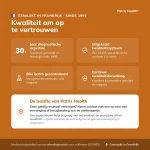 Kwaliteitskenmerken van de Patris Health Calprotectine Zelftest gemaakt in Frankrijk