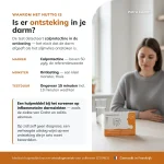 Overzicht van de Patris Health Calprotectine Zelftest met de belangrijkste productinformatie