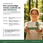 Lyme-zelftest voor IgM-antistoffen na een vermoedelijke tekenbeet